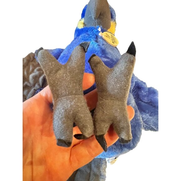 Wild Republic Blue Parrot Plush 11" Tall With Butterfly Wonderland Scottsdale AZ - Picture 14 of 16